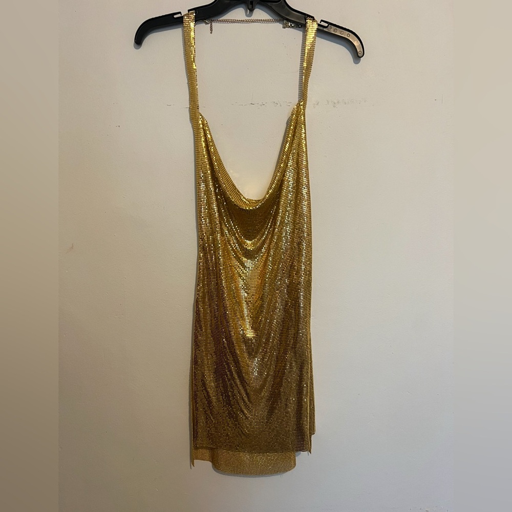 Gold Sequin Dress